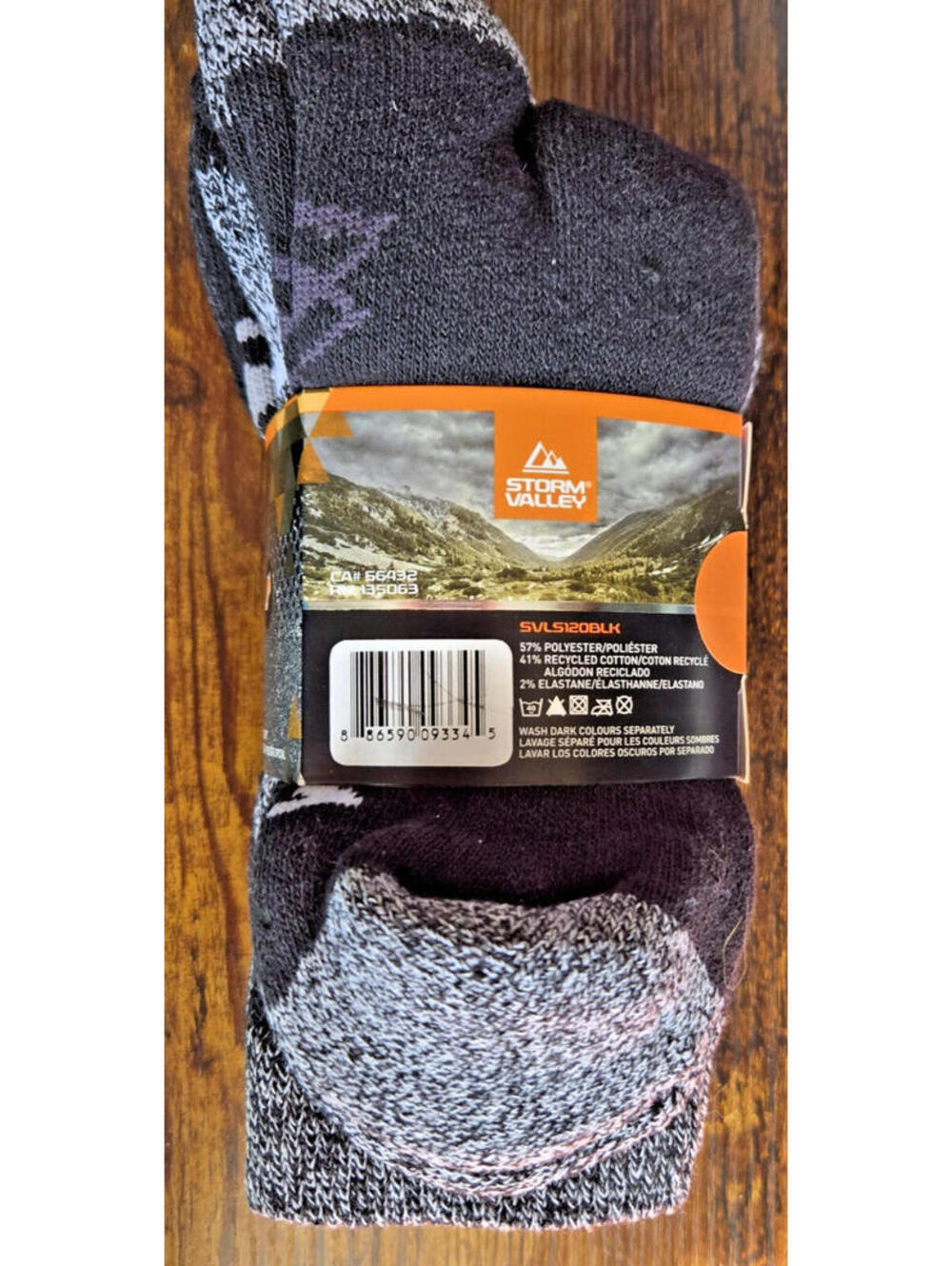 Storm Valley Recycled Cotton Performance Boot Socks Womens Size 5-9 4 Pairs New - Picture 2 of 5